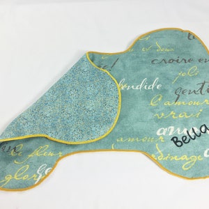 Set de table bol personnalisé, tapis en os de chien pour bol d&#39;eau et nourriture pour chien, 3 tailles bleu décoration d&#39;intérieur de cuisine, cadeau personnalisé pour animal de compagnie, cadeau pour nouveau chiot