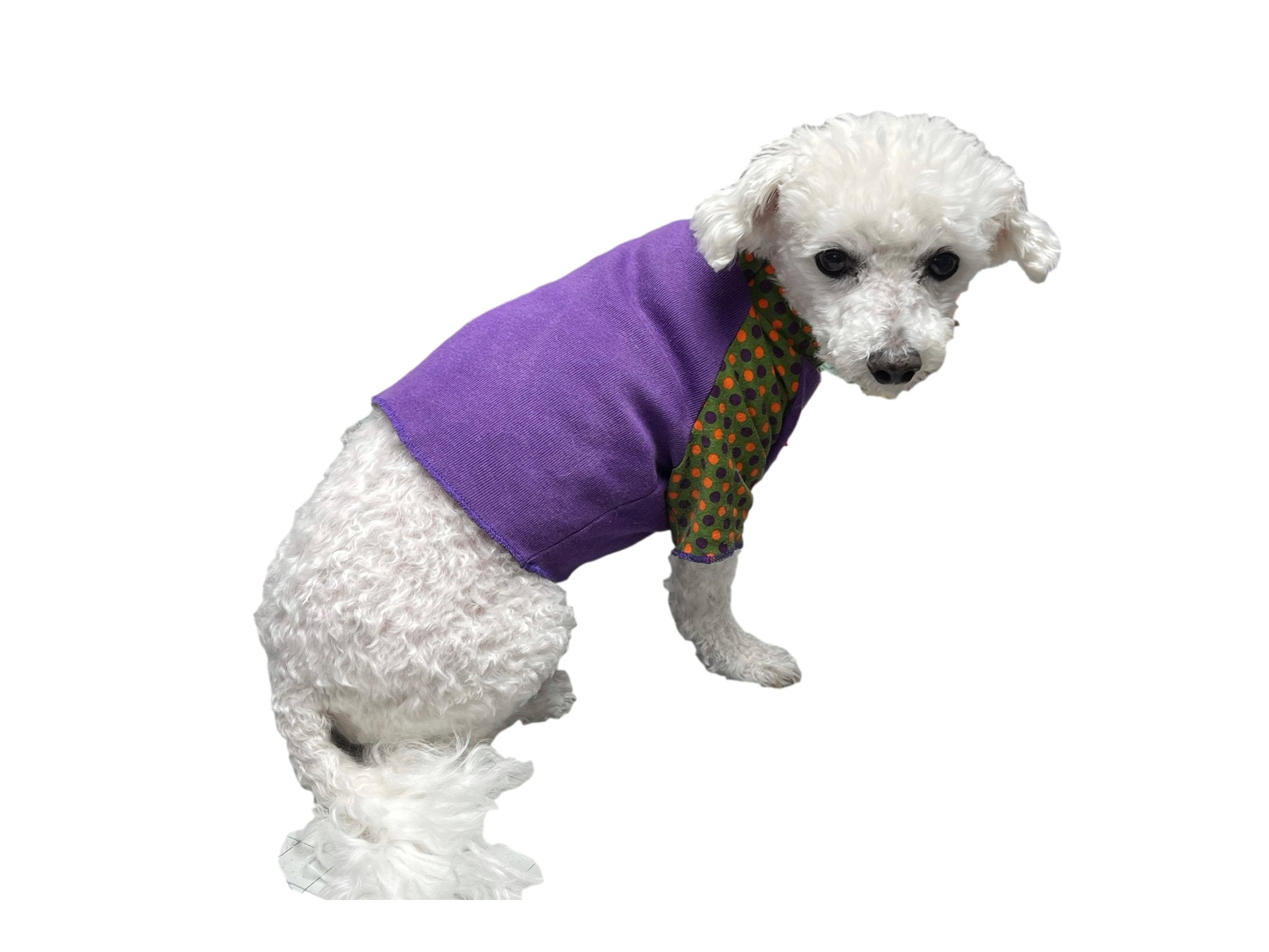 Handmade Cute Purple Dog Shirt Pullover in All Sizes | Knit Pet Tee Jersey Clothes For Small Dogs, Dog Clothes