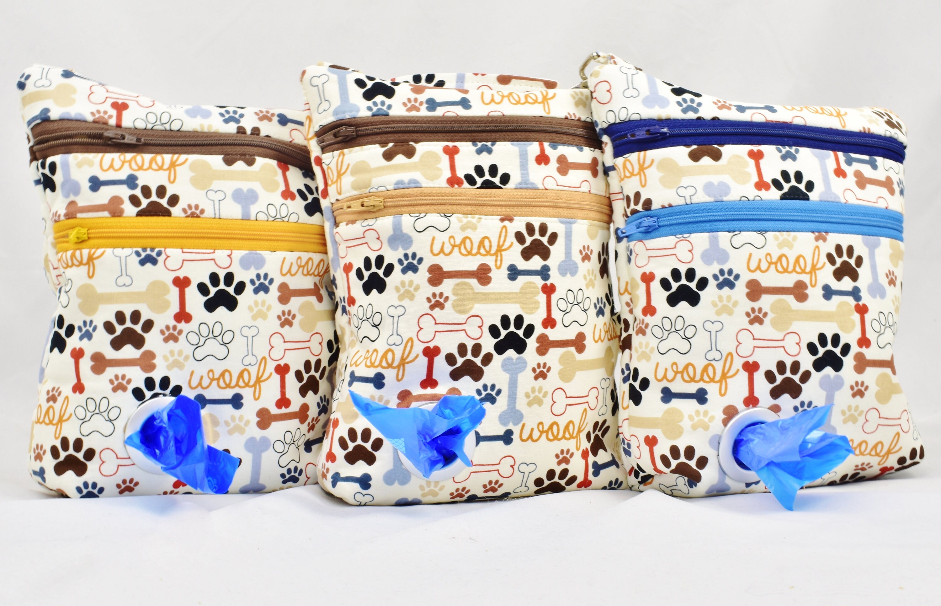 The DOG WALKER Bag with Poop Bag Holder Dispenser with Paw Etsy