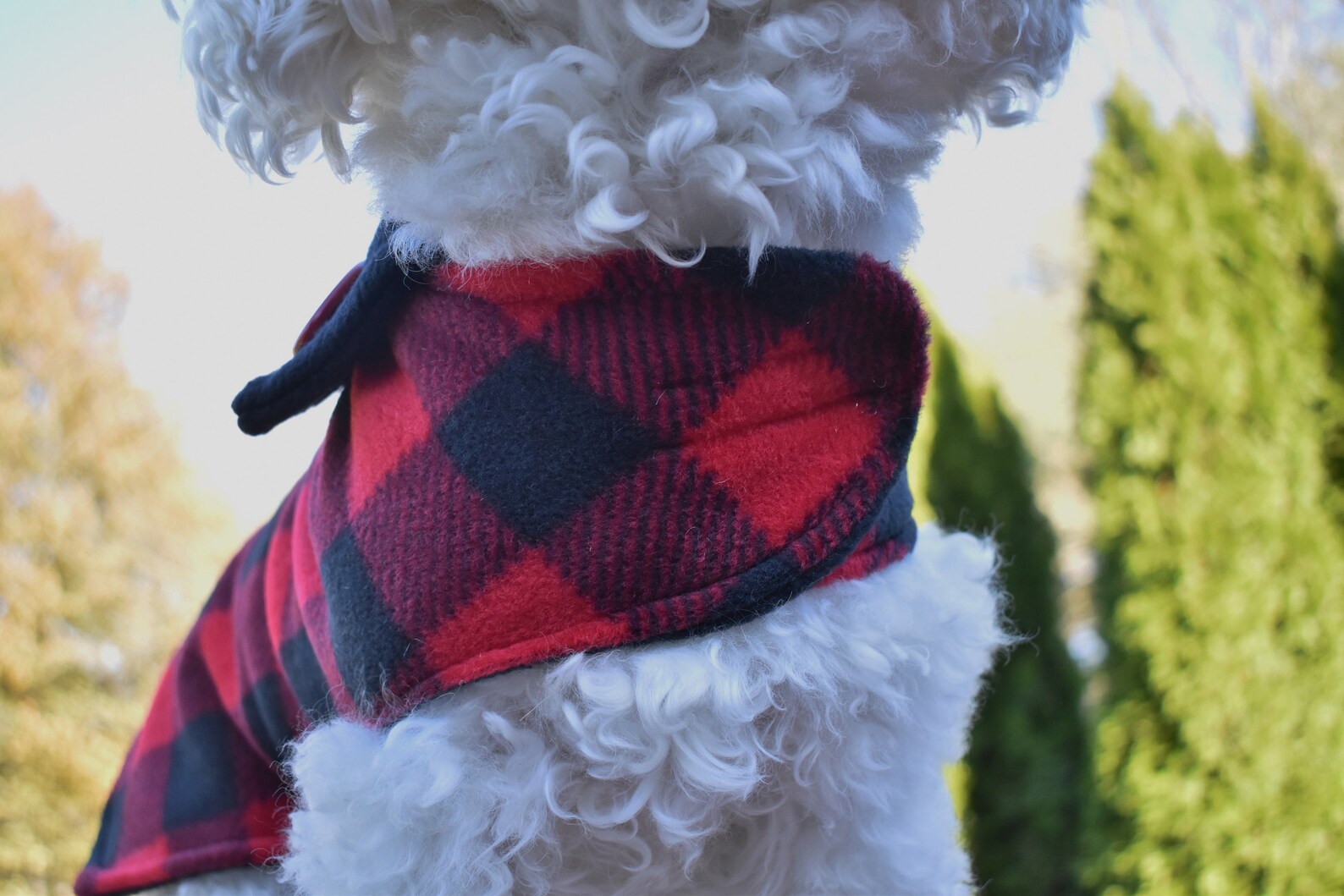 Custom Reversible Red Buffalo Plaid DOG COATS Jacket Sweater Etsy