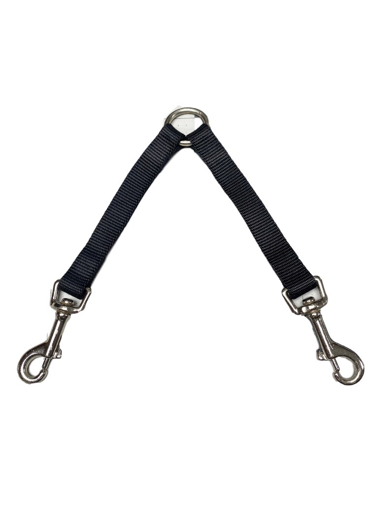 11 Colors Double Dog Walking with 1 Leash 4 Widths All Sizes Made in USA Handcrafted Basic Dog Leash Coupler for Walking Two Dogs
