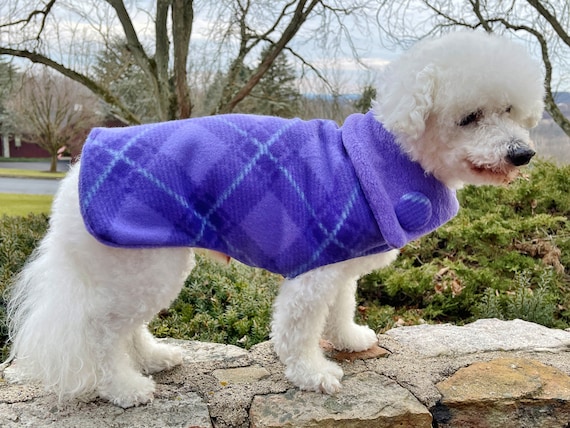 Weicher Fleece-Hundepullover Für Kleine Rassen – Wärmender Winterpulli In XXS, Violett