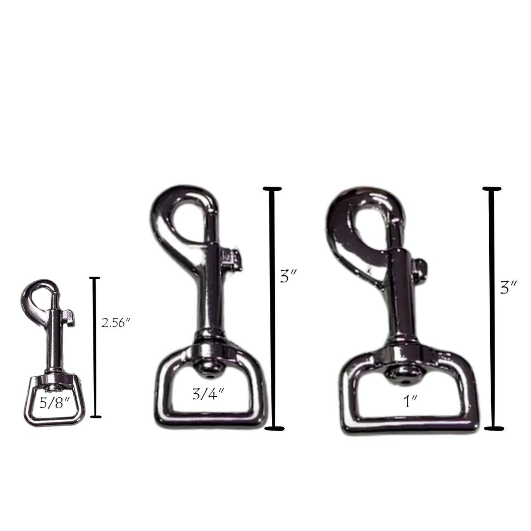 Dog Leash Hardware, Snap Hooks for Dog Leash, Nickel Snap Hooks, Metal