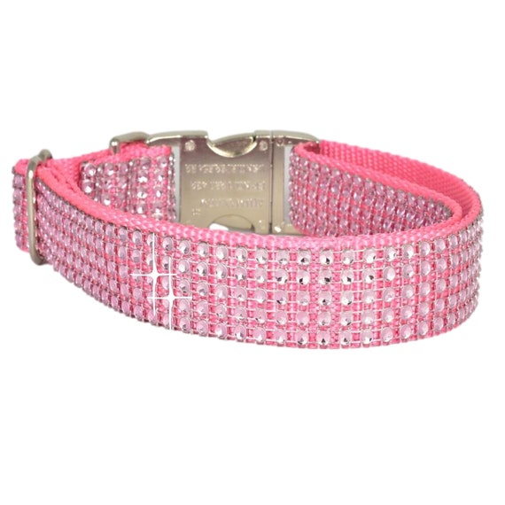 Rhinestone Dog Collar Bling Dog Collars for Girls Dog Collar Girl Pink Dog Collar Leash Jeweled Wedding Collar Girl Collars Pink 5 Etsy