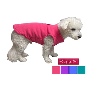 Personalized Dog Sweater, Dog Stretch Fleece Vest Dog Sweater, Custom Embroidered Dog Sweater Girl, Winter Dog Clothes for Small Dogs Boy