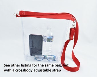 Approved Clear Stadium Zipper Tote 