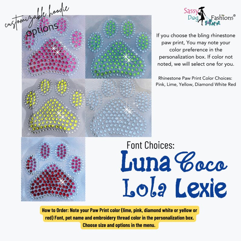 Personalized Dog Hoodie Jacket for Small Dogs, Custom Dog Hoodie With