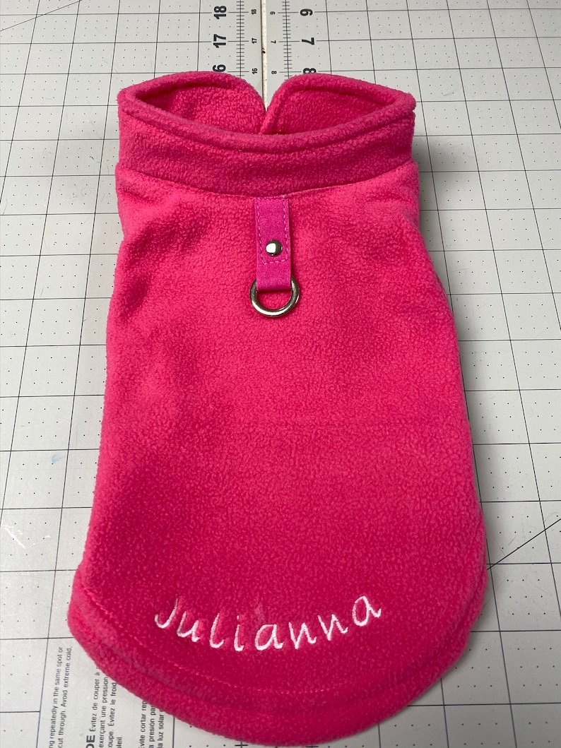 Personalized Dog Sweater Dog Stretch Fleece Vest Dog Sweater Etsy