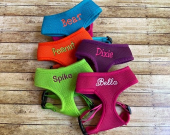 Personalized Dog Harness, Air Mesh Dog Harness, Custom Dog Harness, Personalized Pet Gift, Dog Harness Boy, Dog Harness Girl, Dog Mom Gift
