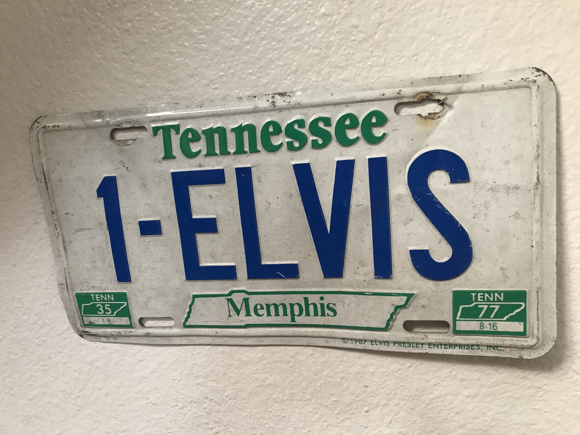 Plaque Rock & Roll Elvis Presley (plaque De Rue) Tole Déco Fan Des Fifties