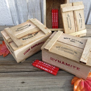 Hoover Dam Dynamite Box: Handmade Wooden Souvenir Jewelry Box