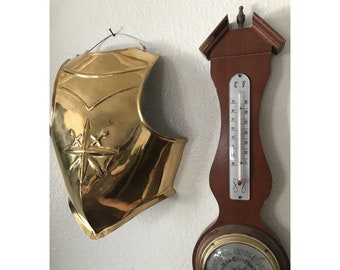 Mini Brass Vegas Golden Knights Breastplate: Hockey Fan Wall Decor