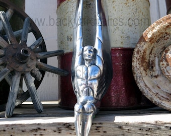 Hoover Dam Sam Aluminum Sculpture: Art Deco Hood Ornament, Tap Handle