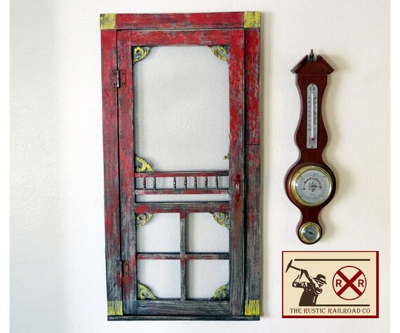 Mini Wooden Screen Door Gnome Door Fairy Door Garden Door Elf Door Rustic Door Barn Door Decor Cowboy Christmas Country Christmas