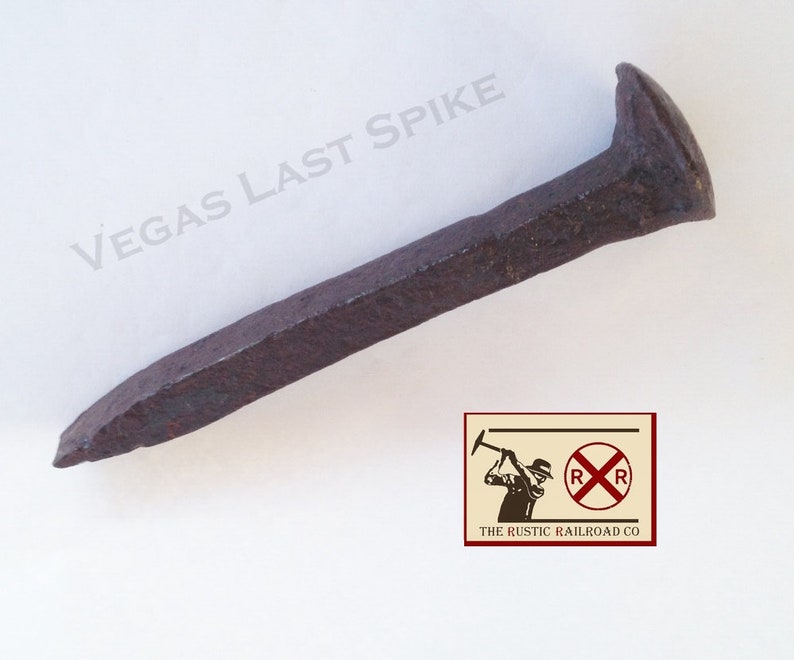 with Certificate of where was found. The Last Spike Three Rusty Old Railroad Spikes