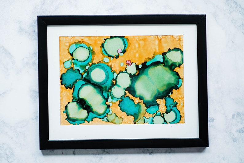 Framed Alcohol Ink Yupo Paper DIY Kit image 1