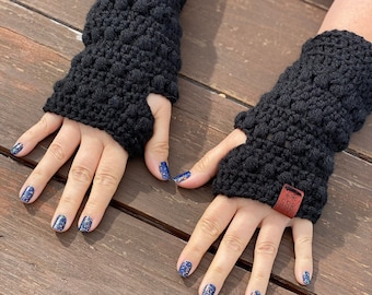 Fingerless Gloves - Crochet Fingerless Gloves - Adult Fingerless Gloves - Handwarmers - Gloves for texting - Gloves - Winter Gloves