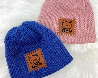 mum and baby pom pom hat