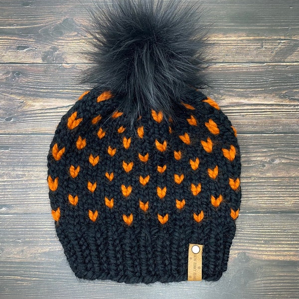 Chapeau d'Halloween - Bonnet en tricot - Bonnet d'Halloween - Chapeau pour femmes - Chapeau pour adolescents - Halloween - Bonnet d'automne - Bonnet d'automne - Chapeau d'hiver froid