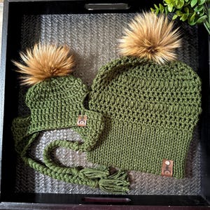 Matching Dog and Owner Set - Dog Mom Beanie - Mommy & Pupper Beanie Set - Dog Beanie - Dog Hats  - Matching Hats - Momma and Dog Beanie