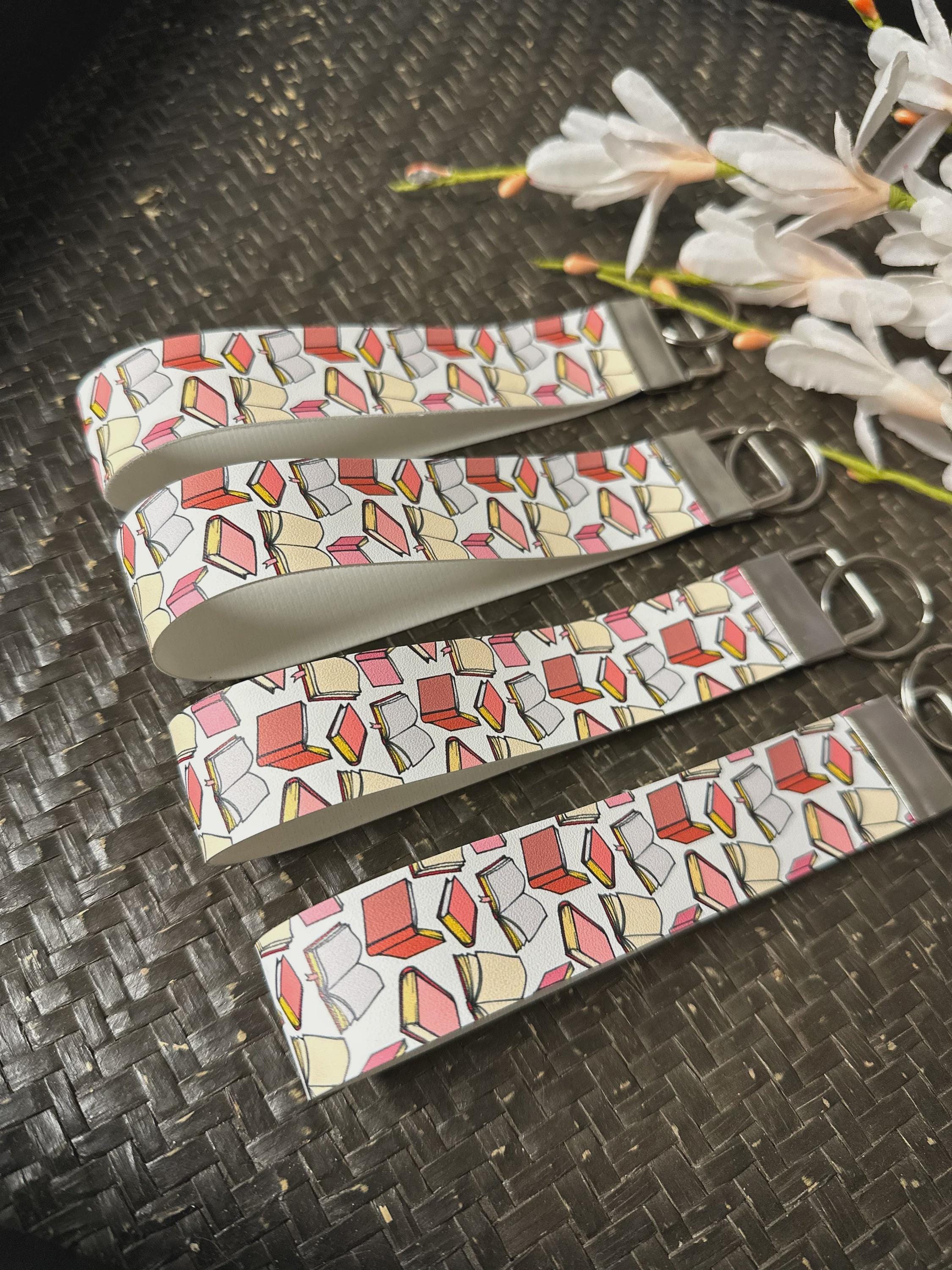 Book Wristlets - Book Stack - Book Worms - Book Keychains - Book Lovers ...