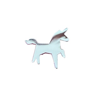 Unicorn Emaille Pin / Unicorn Emaille Revers Pin / Cute Emaille Pin / Emaille Revers Pin / Animal Pin / Unicorn Pin / Glittery Pin Silver *LTD