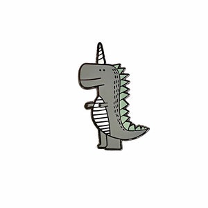 T-Rex Unicorn Enamel Pin / Dinosaur Enamel Lapel Pin / T-Rex Enamel Pin / T-Rex Unicorn Enamel Pin / Animal Pin / Unicorn Pin / Dinosaur Pin image 1