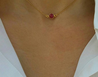 Ruby Quartz Necklace