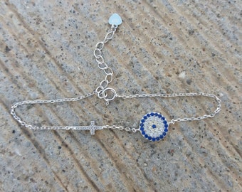 Circle of Life / Cross Bracelet