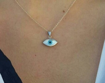 Ivory Evil Eye Necklace