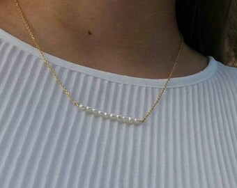 Pearl Bar Necklace