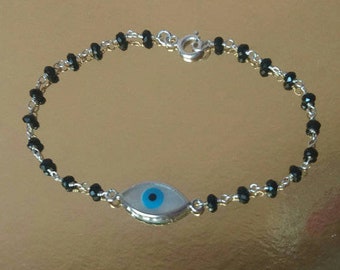 Rosary Evil Eye Bracelet