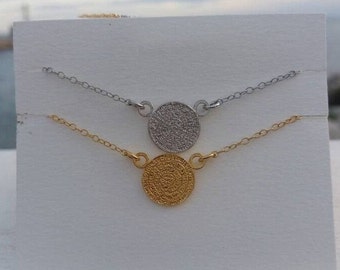 Phaistos Coin Necklace