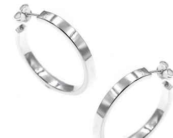 Flat Hoop Earrings