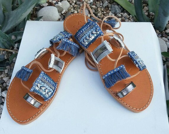 Gladiator Sandals, Boho Chic Sandals, Hippie Sandals
