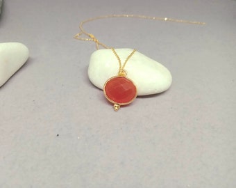 Carnelian Stone Necklace