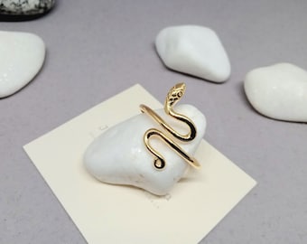 Solid Gold Snake Ring