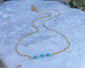 Turquoise Rosary Necklace