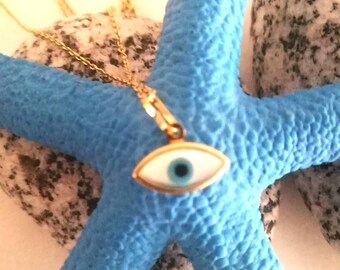 Ivory Evil Eye Necklace