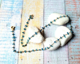 14k Gold Plated Turquoise necklace