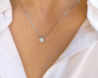 Solitaire Diamond Necklace