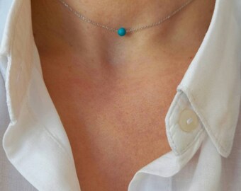 Minimal Turquoise Necklace