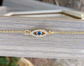 Blue Evil Eye Bracelet