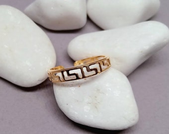 Gold Meander Ring