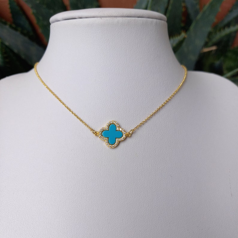 Turquoise Cross Necklace Christian Necklace 14k Gold Fill Etsy