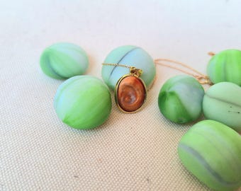 Solid Gold Shiva Eye Shell Necklace