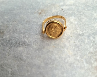 Double Face Coin Ring