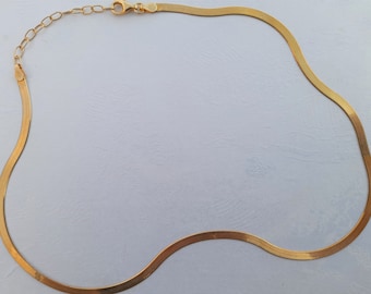 Solid Gold Snake Chain Bracelet