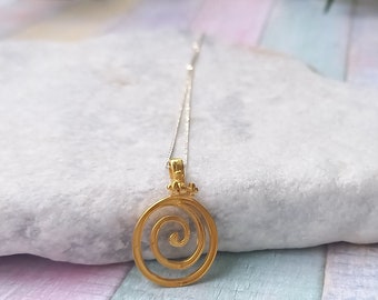 Layered Spiral  Necklace