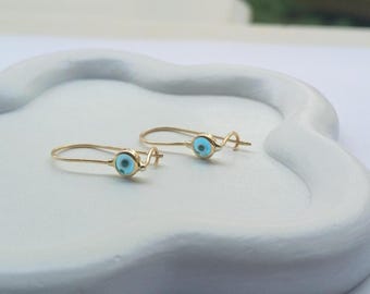 Hook  Evil Eye Earrings
